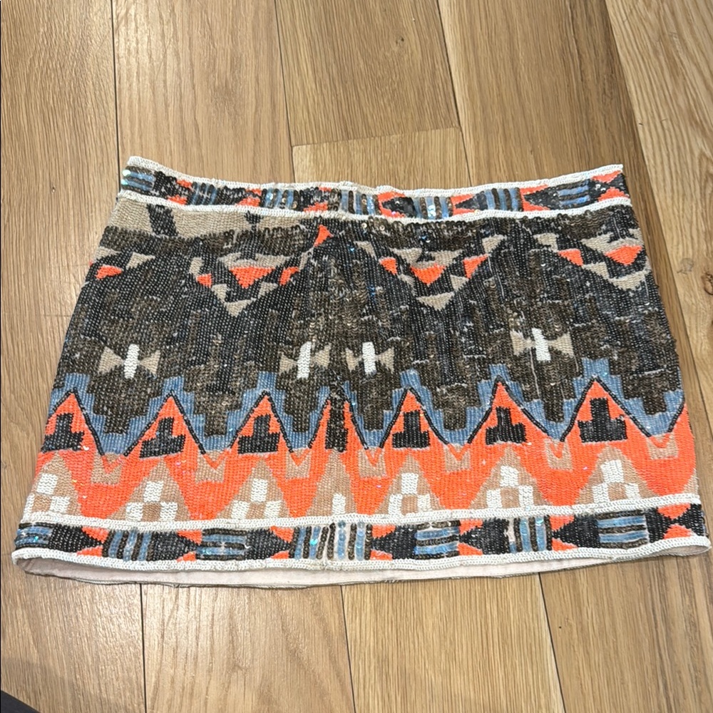 Multicolor Patterned Women's Skirt
